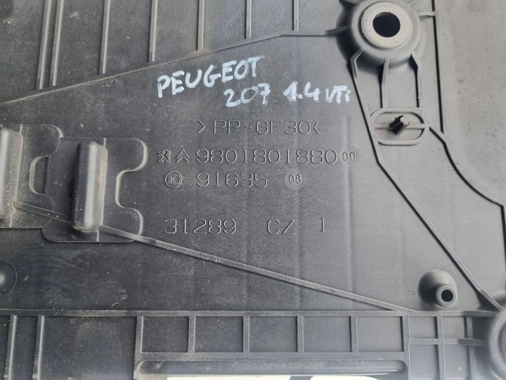 фото №6, Peugeot 207 основание корпус акумулятора 9801801880