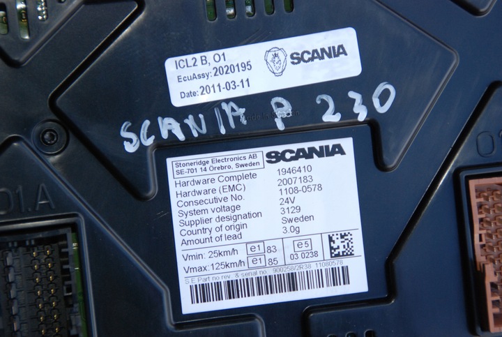 фото №5, Спидометр приборы scania r p 11r 2020195