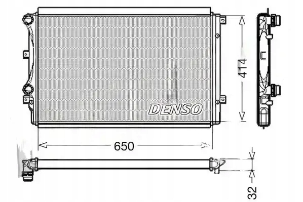 фото №1, Радиаторов воды drm32015 denso audi seat a3 altea