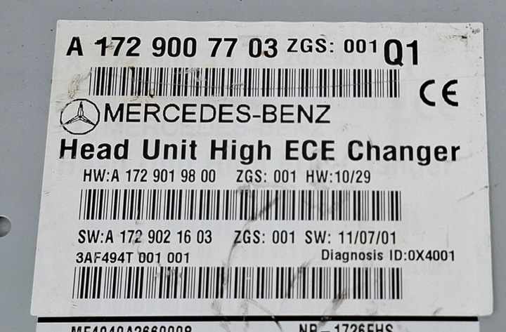 фото №6, Mercedes-benz w172 радио навигация мультимедиа high ece a1729007703