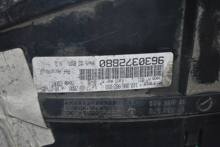 фото №5, Спидометр приборы peugeot 406 рестайлинг 2.0 hdi 9630372880