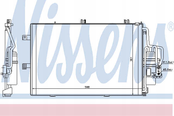 фото №10, Nissens 94546 конденсатор кондиционера