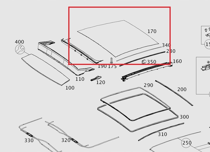 фото №1, Mercedes cla стекло сдвижная крыша панорама оригинальный номер