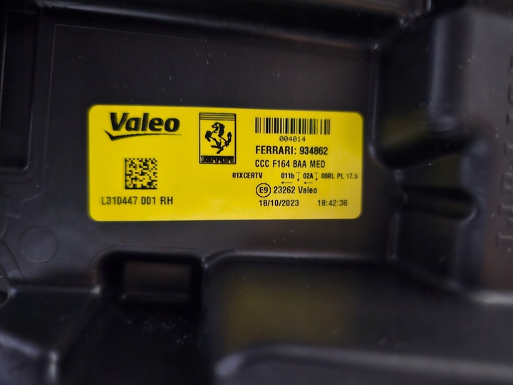 фото №12, Ferrari roma f169 лампа правая правые перед 934862