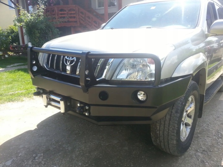 фото №10, Бампер стальной передний з bullbarem toyota land cruiser 120 / 125 02-09