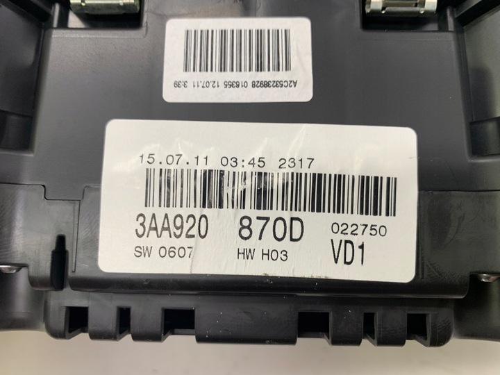 фото №7, Vw passat b7 cc спідометр  3aa920870d