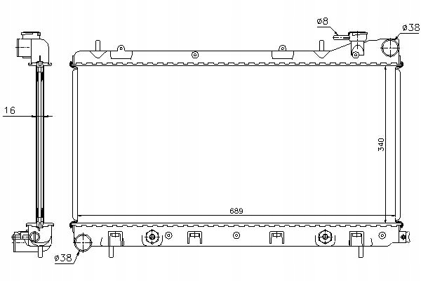 фото №13, Nissens радіаторів води subaru 67705a