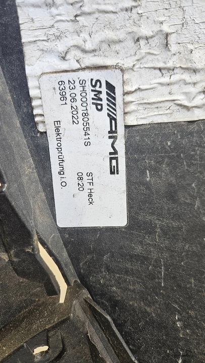 фото №12, Бампер зад задний mercedes sl w232 a232 55 amg 6.3 amg a2328852801