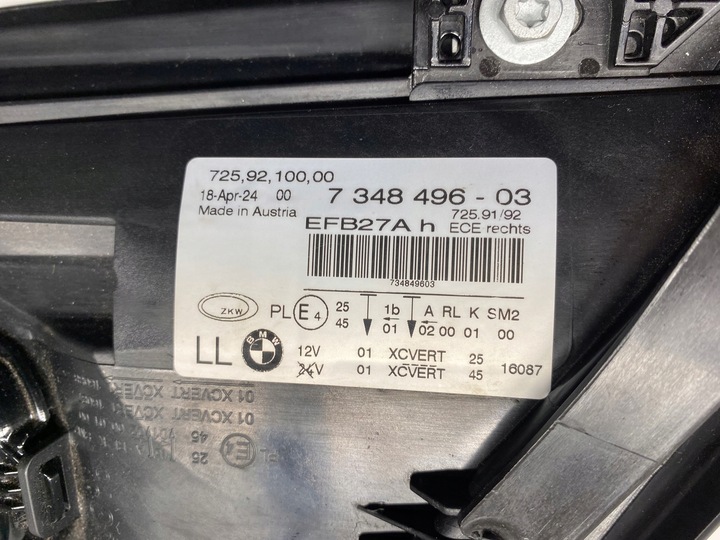 фото №12, Новая лампа правая перед передняя полный led bmw 7 f01 f02 рестайлинг lci
