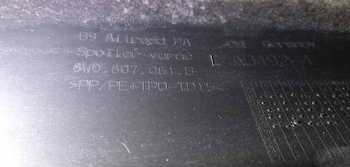 фото №6, Бампер перед переднє audi a4 b9 рестайлінг allroad 8w0807061b 2019-