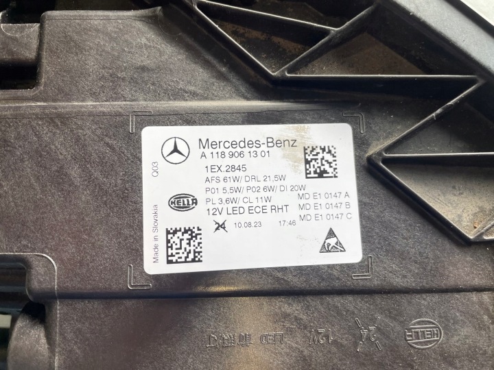 фото №14, Mercedes cla w118 рестайлінг мульті beam фара передня l a1189061301 p a1189061401
