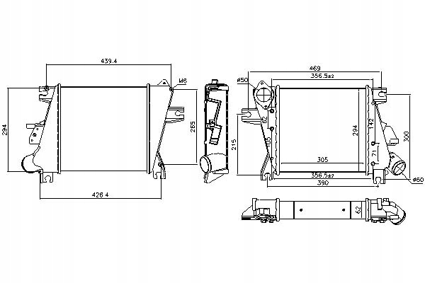 фото №2, Nissens інтеркулер nissan x-trail 2.2d 06.01-01.1