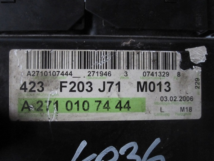 фото №6, Mercedes 1.8 комп'ютер блок керування двигуна a2711534591