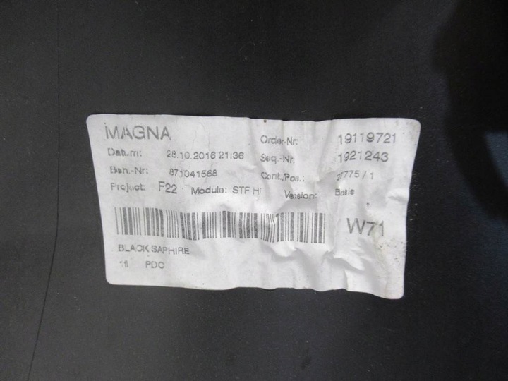 фото №15, Бампер зад pod датчики pdc bmw 2 f22 f23 купе