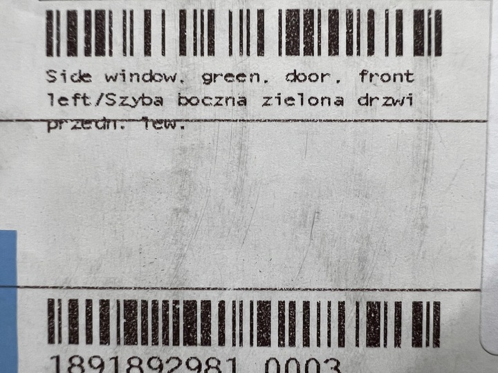 фото №8, Скло бокова зелена двері перед ліва лівий bmw f15 x5 f85 x5m нова oem