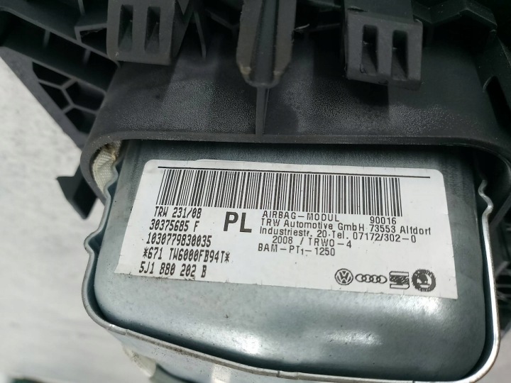 фото №7, Подушка пасажира, подушка skoda fabia ii 5j1880204 5j1880202b trw