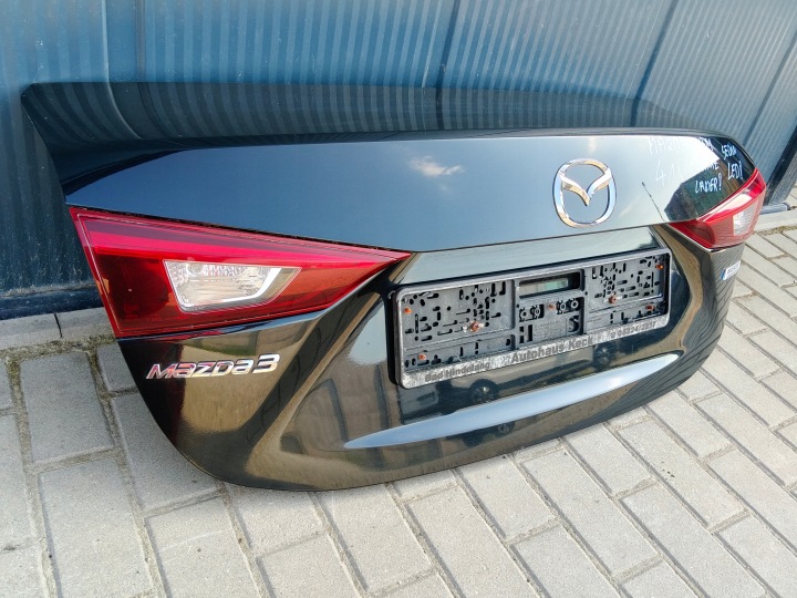 фото №7, Mazda 3 bm sedan крышка багажника чёрный 41w оригинальная запчасть лак bdb! 13-17