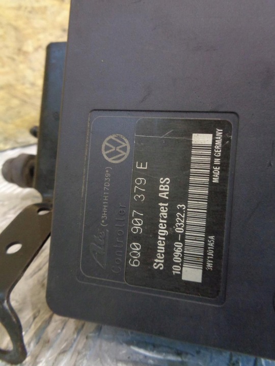 фото №7, Насос тормозная блок управления abs vw polo 9n iv 01-