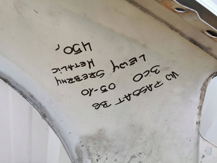 фото №13, Vw passat b6 3c0 05-10 крило переднє лівий срібний металік la7w