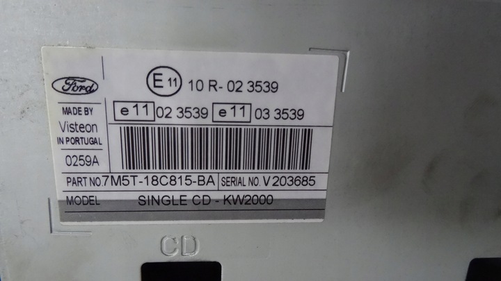 фото №7, Focus 2 ii радіо 7m5t18c815ba