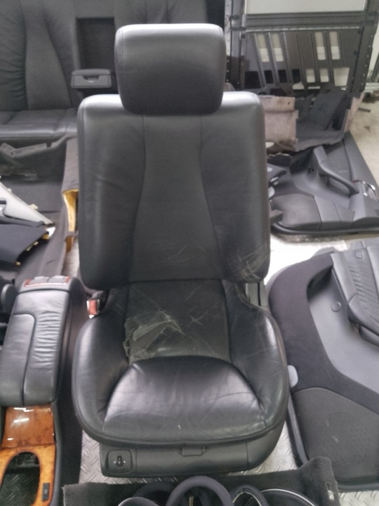 фото №6, Mercedes w220 рестайлинг 02- сиденья обивка обшивки средство комплект