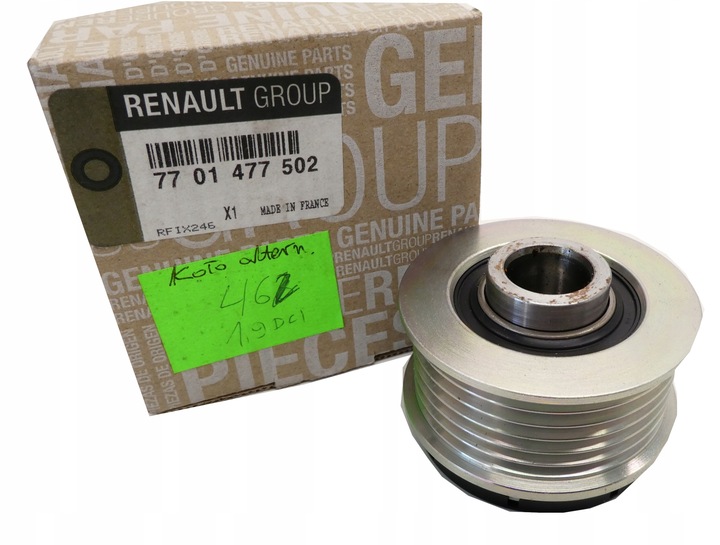 фото №1, Оригинал колесо сцепление генератора clio ii master ii