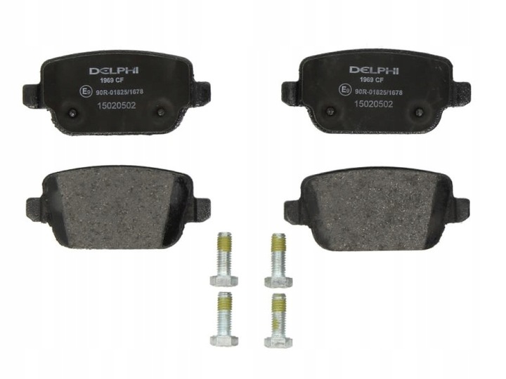 фото №3, Delphi тормозные колодки тормозные зад lp1969 lp1969