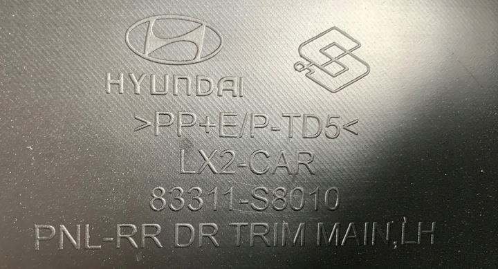 фото №10, Hyundai palisade 2020 - боковина обивка дверь левый зад 83311-s8010