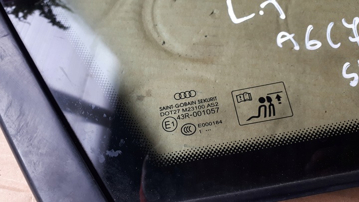 фото №5, A6 c7 4g скло кузовна ліва лівий зад sedan 11r