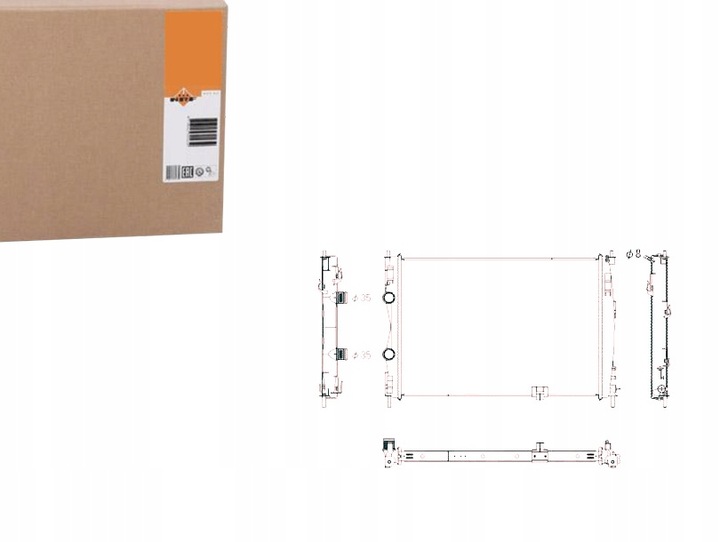 фото №1, Радиаторов двигателя nrf 21400jd71a 120123 dna2288 dn