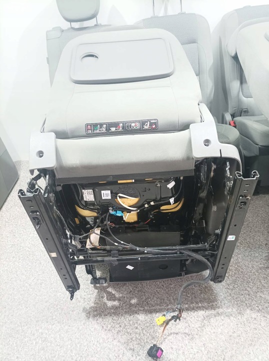 фото №12, Сидіння європа ii ряд перед обшивки підігрів 7n kpl volkswagen sharan ii