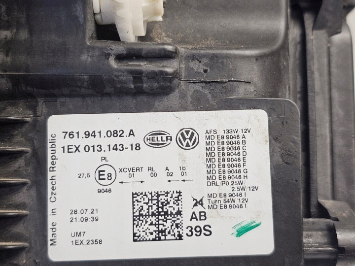 фото №16, Фара vw touareg iii 3 760 761 права повний led matrix