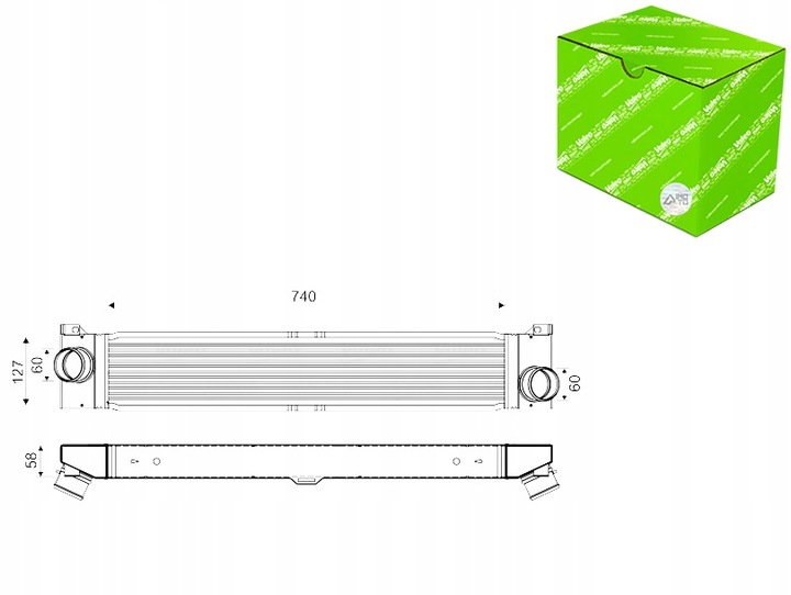 фото №12, Интеркулер valeo 818569 1347700080 citroen fiat peugeot