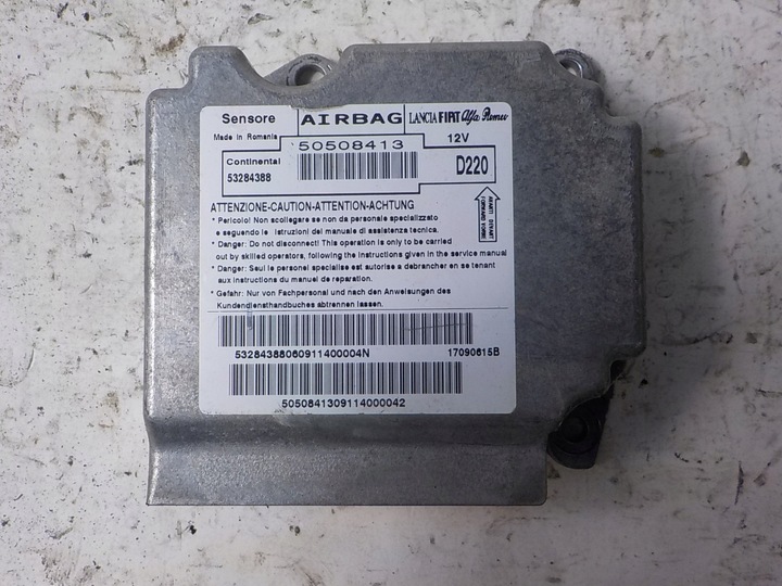 фото №1, Alfa romeo mito модуль датчик подушки подушка безпеки 50508413 53284388