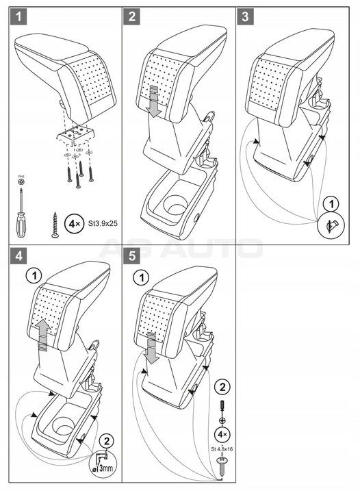 фото №7, Подлокотник стандарт ford fiesta vi, 2008-2017