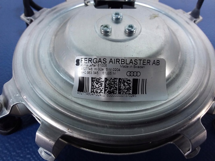 фото №2, Audi a8 d4 4h вентилятор воздуходувка сиденья 4h0963345