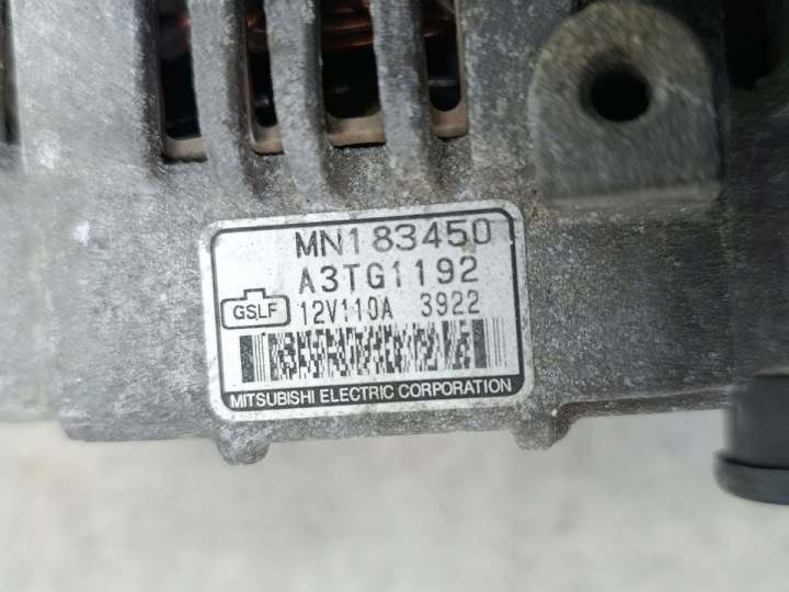фото №10, Генератор mitsubishi outlander i mn183450 a3tg1192 2.4 16v 160km