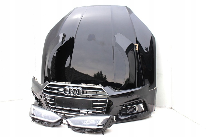 фото №6, Audi a5 8w f5 ly9t перед капот крила бампер pas переднє лампи лампа mat