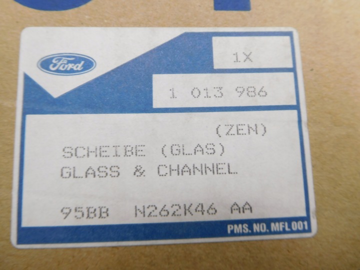 фото №8, Стекло дверь правые зад ford mondeo mk1 универсал оригинальный номер 1013986