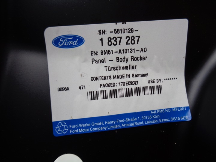 фото №4, Порог левый переднее обшивка ford focus mk3 11-