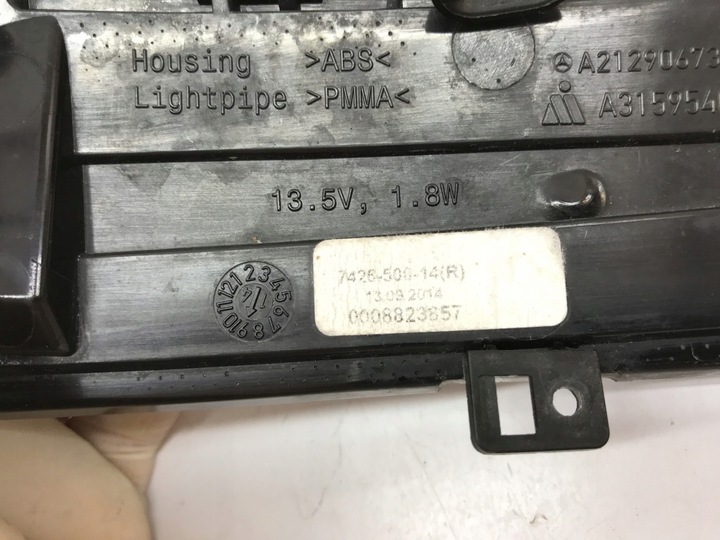 фото №13, Mercedes w212 w176 cla gla поворотник зеркало правый a2129067301