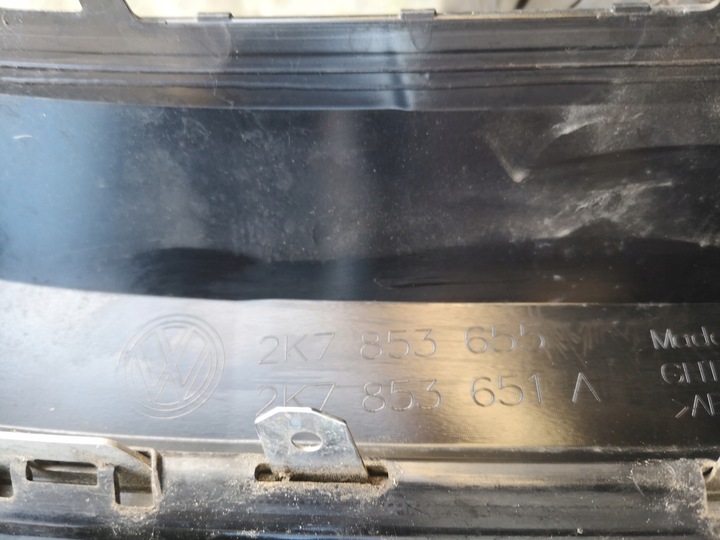 фото №7, Vw caddy 5 v 2k 2k7 20- 2020- решітка радіатора решітка чорний блиск хром емблема