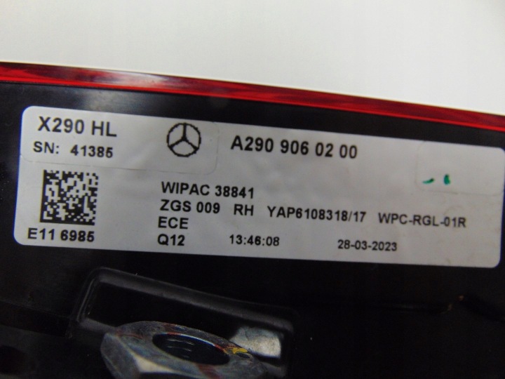 фото №12, Фара правая зад mercedes gt amg a290 a2909060200 европа
