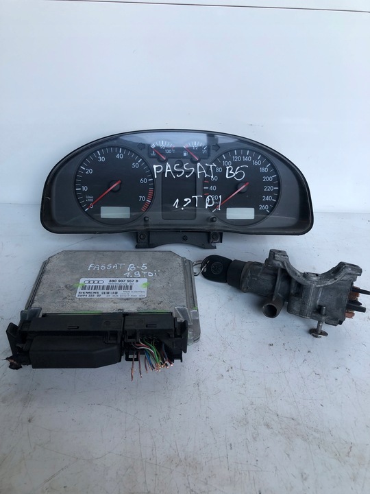фото №1, Блок управления набор стартовый volkswagen passat b5 1.9 tdi 3b0907557b