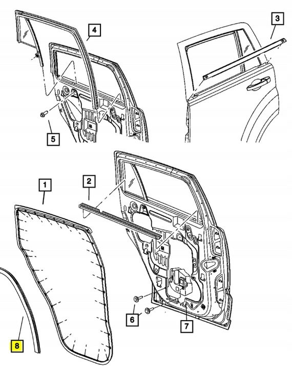 фото №7, Прокладка ниша колёса заднего mopar jeep patriot 2009- 4673930aa 04673930aa