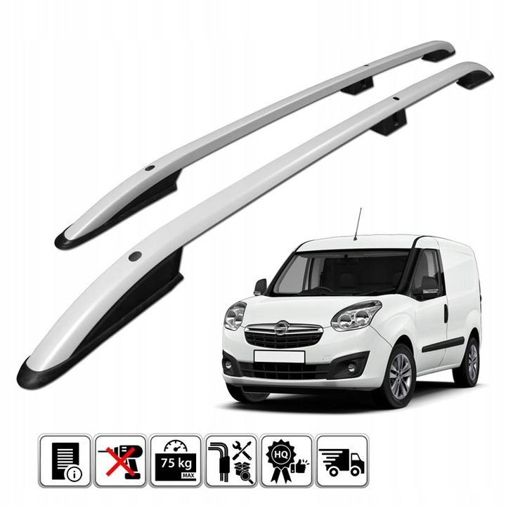 фото №1, Рейлінги дахові do opel combo короткий 10-2018