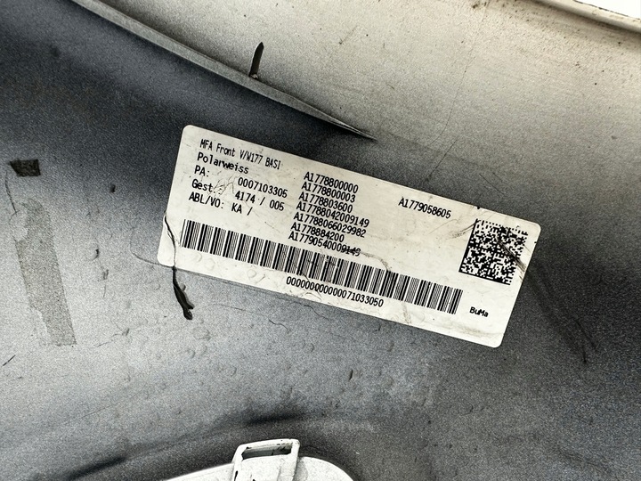 фото №8, Mercedes a класс w177 бампер переднее перед 18-