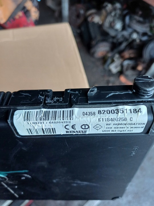 фото №2, Модуль 8200351184 renault scenic ii 2004r uch 1.9 dci s118400250c