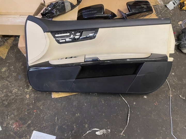 фото №6, Mercedes w216 рестайлінг сидіння шкіра napa дерево темне комплект обшивки tapoicerk