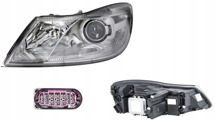 фото №1, Фара лампа лівий skoda octavia 2 10.2008-12.2013 ксенон